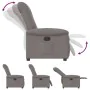 Sillón reclinable de tela gris taupe de , Sillones - Ref: Foro24-4015623, Precio: 201,69 €, Descuento: %