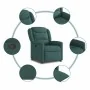 Sillón reclinable de tela verde oscuro de , Sillones - Ref: Foro24-4015602, Precio: 187,73 €, Descuento: %