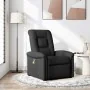 Sillón reclinable de masaje de tela negro by , Armchairs - Ref: Foro24-4015628, Price: 211,33 €, Discount: %