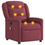 Sillón de masaje reclinable de tela color vino tinto de , Sillones - Ref: Foro24-4015609, Precio: 204,88 €, Descuento: %
