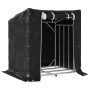 Leñero cubierta lluvia 100,5x80,5x110,5 cm acero galvanizado de , Bolsas y soportes de leña - Ref: Foro24-4104938, Precio: 75...