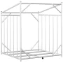 Leñero cubierta lluvia 100,5x80,5x110,5 cm acero galvanizado de , Bolsas y soportes de leña - Ref: Foro24-4104938, Precio: 75...