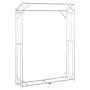 Leñero con protector de lluvia 150x40x200 cm acero galvanizado de , Bolsas y soportes de leña - Ref: Foro24-4104952, Precio: ...