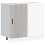 Mueble bajo para fregadero de madera ingeniería sonoma gris de , Armarios de cocina - Ref: Foro24-854294, Precio: 77,34 €, De...