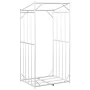 Leñero con protector de lluvia 100x80x200 cm acero galvanizado de , Bolsas y soportes de leña - Ref: Foro24-4104950, Precio: ...
