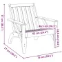 Sillas Adirondack de jardín 2 unidades 75x77x77 cm de , Sillas de jardín - Ref: Foro24-859336, Precio: 144,03 €, Descuento: %
