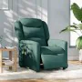 Sillón reclinable de masaje eléctrico tela verde oscuro de , Sillones - Ref: Foro24-3303190, Precio: 257,60 €, Descuento: %
