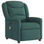 Sillón reclinable de masaje eléctrico tela verde oscuro de , Sillones - Ref: Foro24-3303190, Precio: 257,60 €, Descuento: %