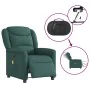 Sillón reclinable de masaje eléctrico tela verde oscuro de , Sillones - Ref: Foro24-3303190, Precio: 257,60 €, Descuento: %