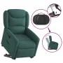 Sillón reclinable elevable tela verde oscuro de , Sillones - Ref: Foro24-3303200, Precio: 274,33 €, Descuento: %