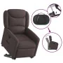 Sillón reclinable elevable tela marrón oscuro de , Sillones - Ref: Foro24-3303199, Precio: 276,47 €, Descuento: %