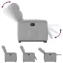 Sillón eléctrico reclinable elevable de tela gris nube de , Sillones - Ref: Foro24-3303223, Precio: 324,17 €, Descuento: %