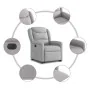 Sillón eléctrico reclinable elevable de tela gris nube de , Sillones - Ref: Foro24-3303223, Precio: 324,17 €, Descuento: %