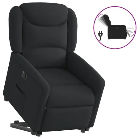 Sillón eléctrico reclinable elevable de tela negro de , Sillones - Ref: Foro24-3303216, Precio: 324,17 €, Descuento: %