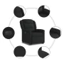 Sillón eléctrico reclinable elevable de tela negro de , Sillones - Ref: Foro24-3303216, Precio: 324,17 €, Descuento: %