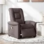 Sillón reclinable de masaje eléctrico tela marrón oscuro de , Sillones - Ref: Foro24-3303249, Precio: 261,40 €, Descuento: %