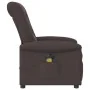Sillón reclinable de masaje eléctrico tela marrón oscuro de , Sillones - Ref: Foro24-3303249, Precio: 261,40 €, Descuento: %