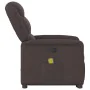 Silla de masaje reclinable de pie de tela marrón oscuro de , Sillones - Ref: Foro24-3303209, Precio: 291,15 €, Descuento: %