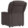Silla de masaje reclinable de pie de tela marrón oscuro de , Sillones - Ref: Foro24-3303209, Precio: 291,15 €, Descuento: %