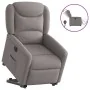 Sillón eléctrico reclinable elevable de tela gris taupe de , Sillones - Ref: Foro24-3303221, Precio: 341,84 €, Descuento: %