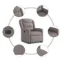 Sillón eléctrico reclinable elevable de tela gris taupe de , Sillones - Ref: Foro24-3303221, Precio: 341,84 €, Descuento: %