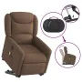 Sillón de masaje eléctrico reclinable elevable tela marrón de , Sillones - Ref: Foro24-3303228, Precio: 344,77 €, Descuento: %