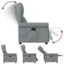 Sillón reclinable de masaje eléctrico tela gris claro de , Sillones - Ref: Foro24-3303364, Precio: 262,93 €, Descuento: %