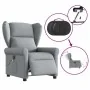 Sillón reclinable de masaje eléctrico tela gris claro de , Sillones - Ref: Foro24-3303364, Precio: 262,93 €, Descuento: %