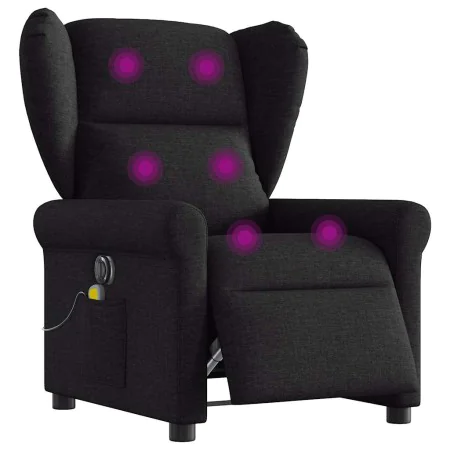 Sillón reclinable de masaje eléctrico tela negro von , Sessel - Ref: Foro24-3303366, Preis: 264,00 €, Rabatt: %