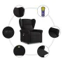 Sillón reclinable de masaje eléctrico tela negro von , Sessel - Ref: Foro24-3303366, Preis: 264,00 €, Rabatt: %