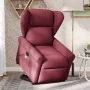 Sillón reclinable de masaje elevable tela rojo tinto de , Sillones - Ref: Foro24-3303387, Precio: 292,69 €, Descuento: %