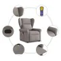 Sillón reclinable de masaje elevable tela gris taupé de , Sillones - Ref: Foro24-3303391, Precio: 295,69 €, Descuento: %