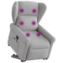 Sillón de masaje reclinable de pie de tela gris nube von , Sessel - Ref: Foro24-3303393, Preis: 295,69 €, Rabatt: %
