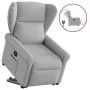 Sillón eléctrico reclinable elevable de tela gris nube de , Sillones - Ref: Foro24-3303403, Precio: 330,06 €, Descuento: %