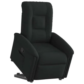 Sillón reclinable elevable tela negro de , Sillones - Ref: Foro24-3303256, Precio: 277,99 €, Descuento: %