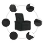 Sillón reclinable elevable tela negro de , Sillones - Ref: Foro24-3303256, Precio: 277,99 €, Descuento: %