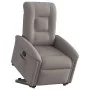 Sillón reclinable elevable tela gris taupe de , Sillones - Ref: Foro24-3303261, Precio: 290,42 €, Descuento: %