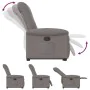 Sillón reclinable elevable tela gris taupe de , Sillones - Ref: Foro24-3303261, Precio: 290,42 €, Descuento: %