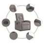 Sillón reclinable elevable tela gris taupe de , Sillones - Ref: Foro24-3303261, Precio: 290,42 €, Descuento: %