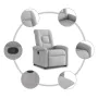 Sillón reclinable elevable de tela gris nube de , Sillones - Ref: Foro24-3303263, Precio: 278,49 €, Descuento: %