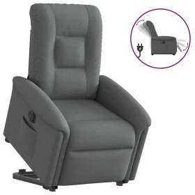 Sillón eléctrico reclinable elevable de tela gris oscuro de , Sillones - Ref: Foro24-3303275, Precio: 329,45 €, Descuento: %