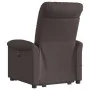 Sillón masaje eléctrico reclinable elevable tela marrón oscuro de , Sillones - Ref: Foro24-3303289, Precio: 345,12 €, Descuen...