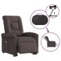 Sillón masaje eléctrico reclinable elevable tela marrón oscuro de , Sillones - Ref: Foro24-3303289, Precio: 345,12 €, Descuen...