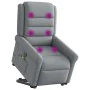 Sillón de masaje reclinable de pie de tela gris claro de , Sillones - Ref: Foro24-3303324, Precio: 298,70 €, Descuento: %