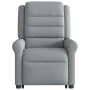 Sillón de masaje reclinable de pie de tela gris claro de , Sillones - Ref: Foro24-3303324, Precio: 298,70 €, Descuento: %