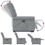Sillón de masaje reclinable de pie de tela gris claro de , Sillones - Ref: Foro24-3303324, Precio: 298,70 €, Descuento: %