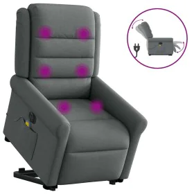 Sillón de masaje eléctrico reclinable elevable tela gris oscuro de , Sillones - Ref: Foro24-3303345, Precio: 332,45 €, Descue...