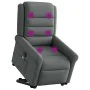 Sillón de masaje eléctrico reclinable elevable tela gris oscuro de , Sillones - Ref: Foro24-3303345, Precio: 332,45 €, Descue...