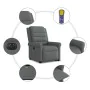 Sillón de masaje eléctrico reclinable elevable tela gris oscuro de , Sillones - Ref: Foro24-3303345, Precio: 332,45 €, Descue...