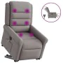 Sillón de masaje eléctrico reclinable elevable tela taupé de , Sillones - Ref: Foro24-3303351, Precio: 361,89 €, Descuento: %